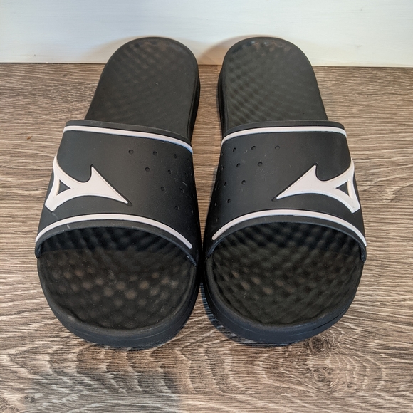 Mizuno Relax Slide 2, Men's, Size: 10, Black